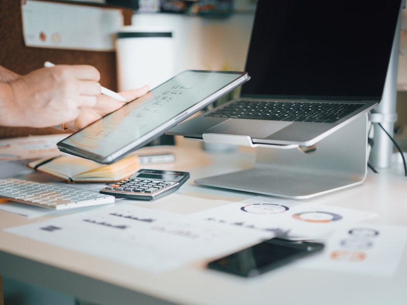 Digital accounts and online corporate banking setup interface